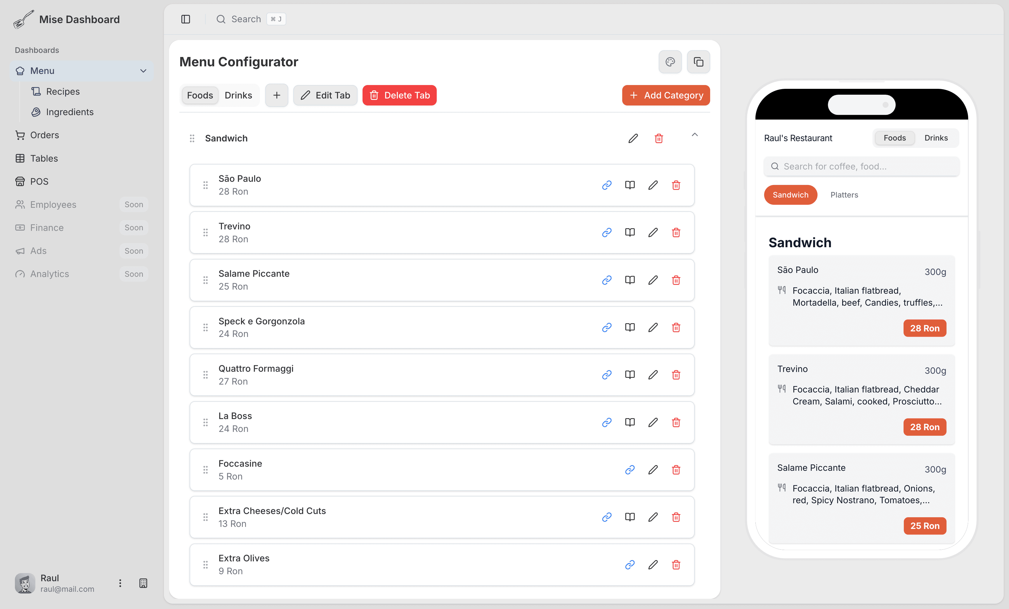 Hero Dashboard